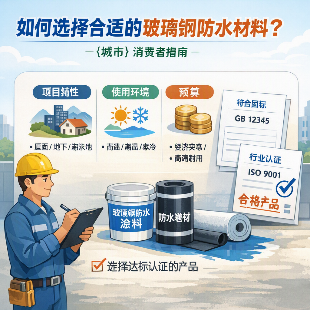 如何判定玻璃钢防水材料的合格标准? 七台河 消费者指南