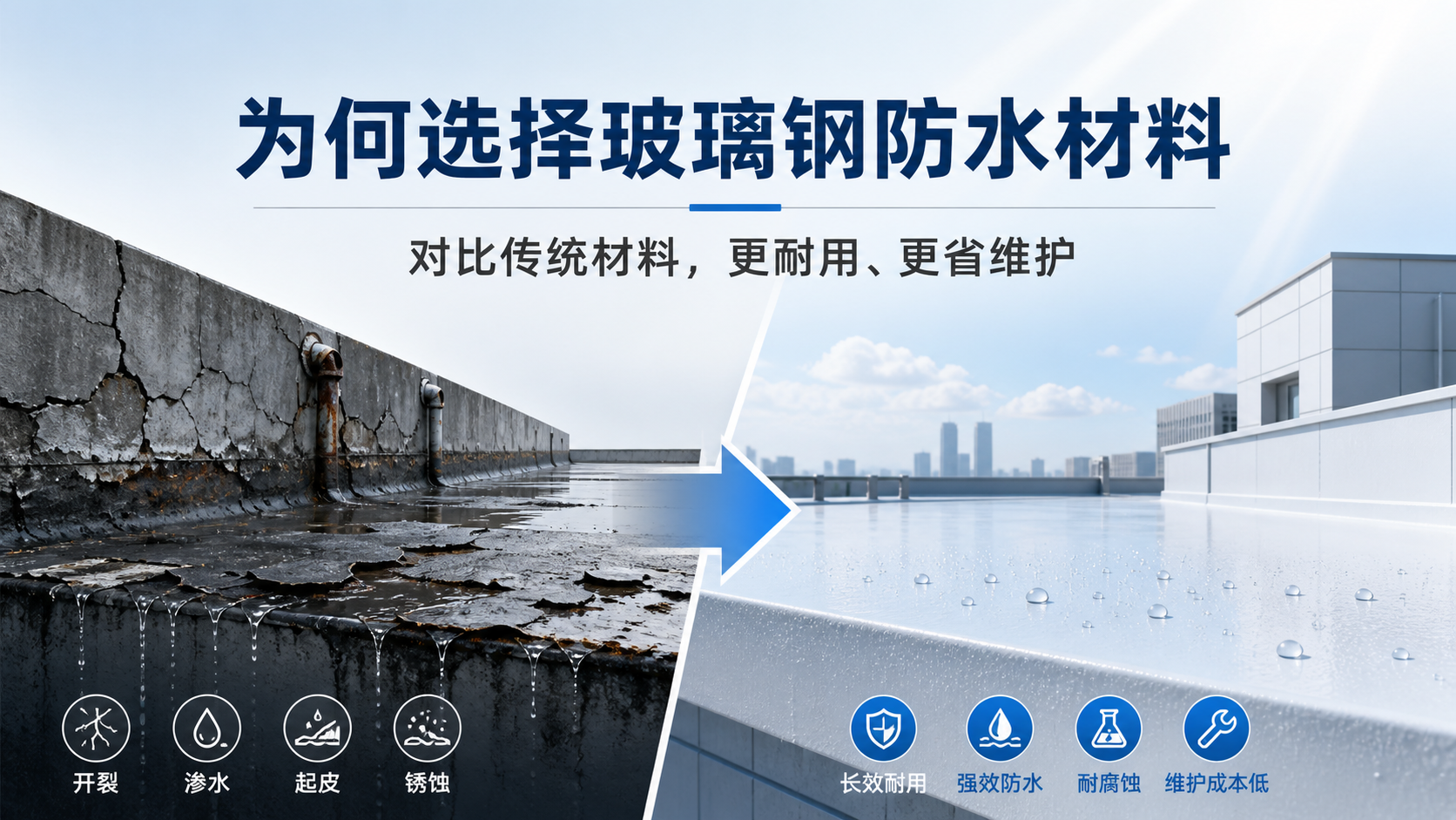 在七台河,为何选择玻璃钢防水材料而非传统材料