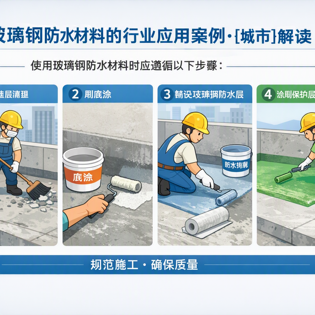 玻璃钢防水材料的行业应用案例,七台河解读